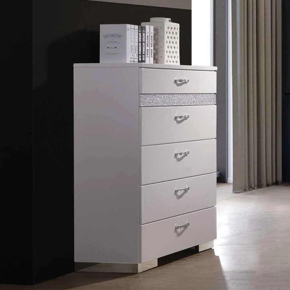 Selected Naima II – Chest – White High Gloss Trendy