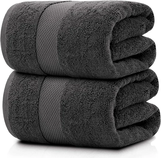 Fine White Classic Luxury Bath Sheets Towels Long-Lasting