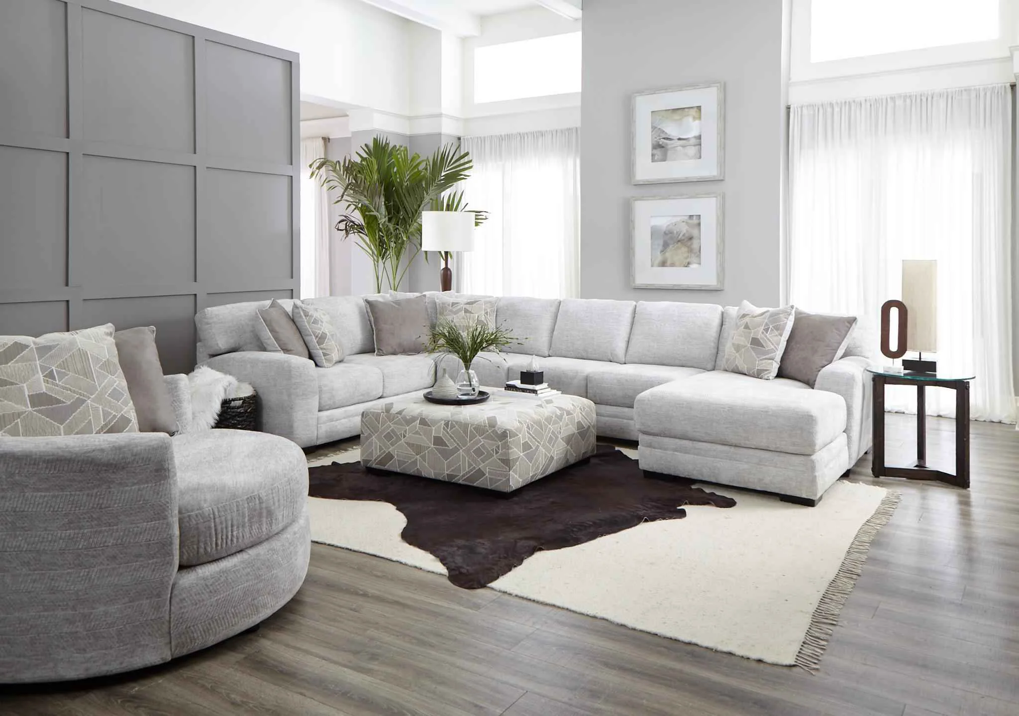 Contemporary Zaftig Parchment Beige Sectional Collection – Parchment Beige 969 Artisan