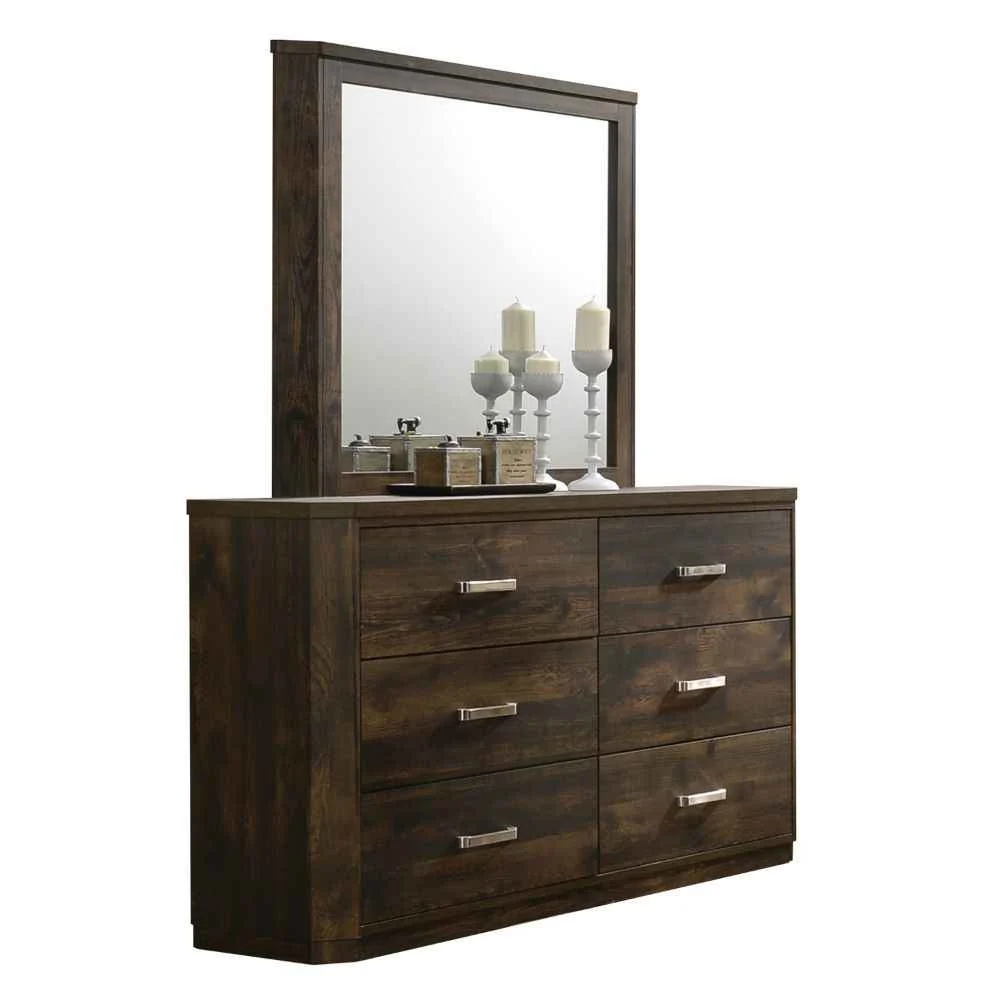 Quality Elettra – Mirror – Rustic Walnut Premium Material