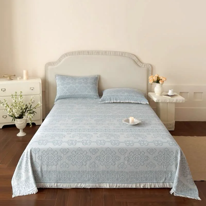 Effective Ownkoti Multicolor Oriental Floral Cotton Gauze Quilt Trusted
