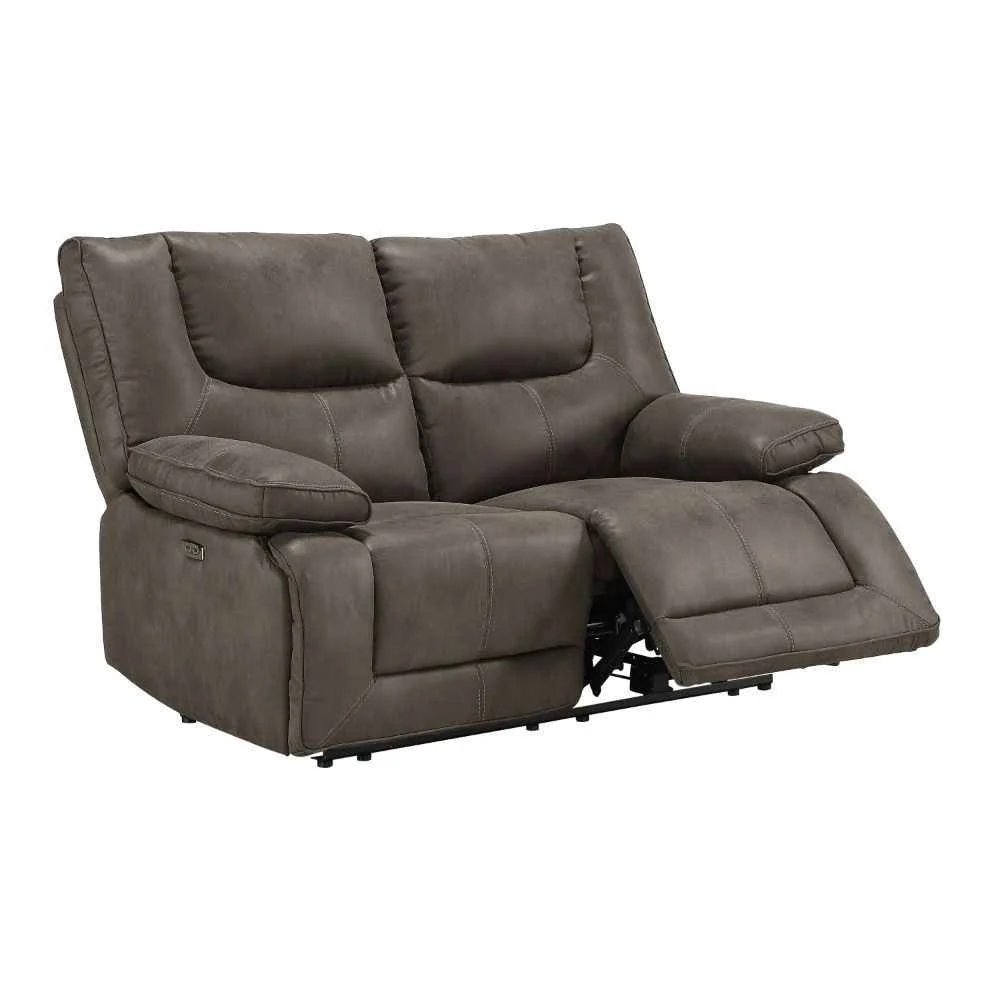 Specialty Harumi – Power Motion Loveseat With USB – Gray Fabric Selected