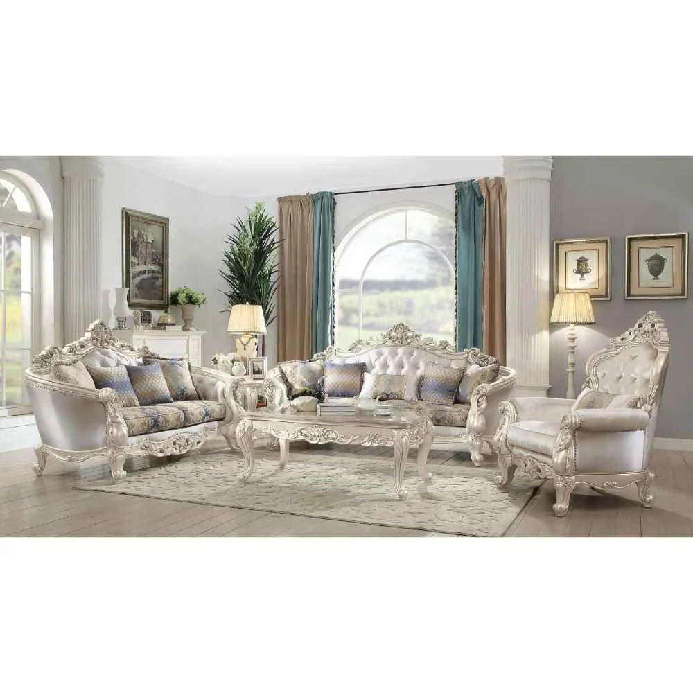 Advanced Gorsedd – Sofa With 5 Pillows – Fabric amp Golden Ivory Effective