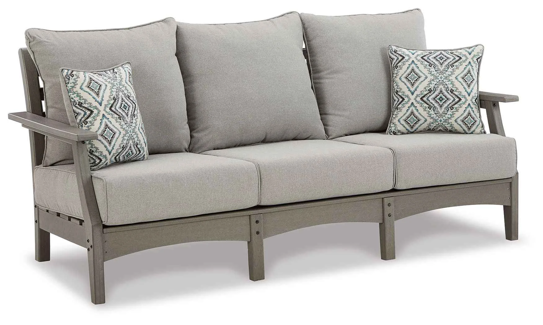 Premium Material Visola – Sofa with Cushion – Gray Trusted