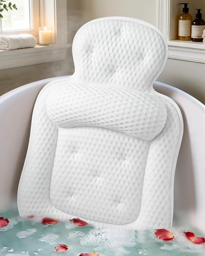 Expertly Made Bath Pillows for Tub Comfortable Bathtub Cushion for Head and Neck Original