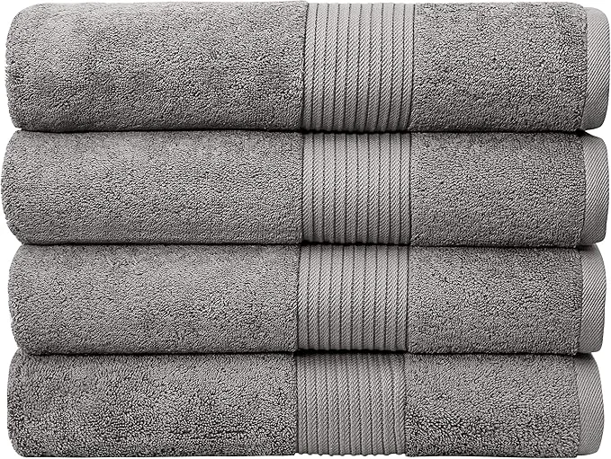 Long-Lasting Luxury Oversized Bath Towels 650 GSM Soft Highly Absorbent Quick Dry Outstanding