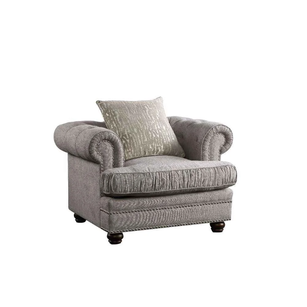 Recyclable Gardenia – Chair – Gray Fabric Superior