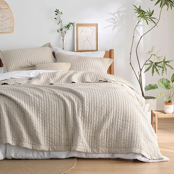 Specialty Bedsure Quilts King Size - King Quilt Bedding Set Bedspread Coverlet for Farmhouse Bedroom Decor Lightweight Bedspread 3-Piece Set with 106 quot x96 quot Coverlet amp 2 Pillow Shams All-Season Soft Comforter Premium Material