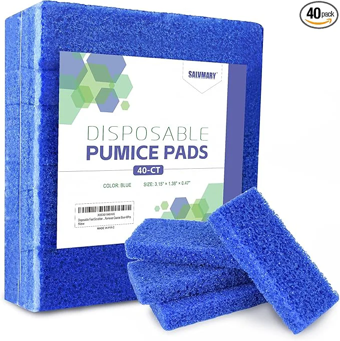 User-Friendly Disposable Foot Scrubber Sponge Pads Pedicure Pumice Stone Flexible