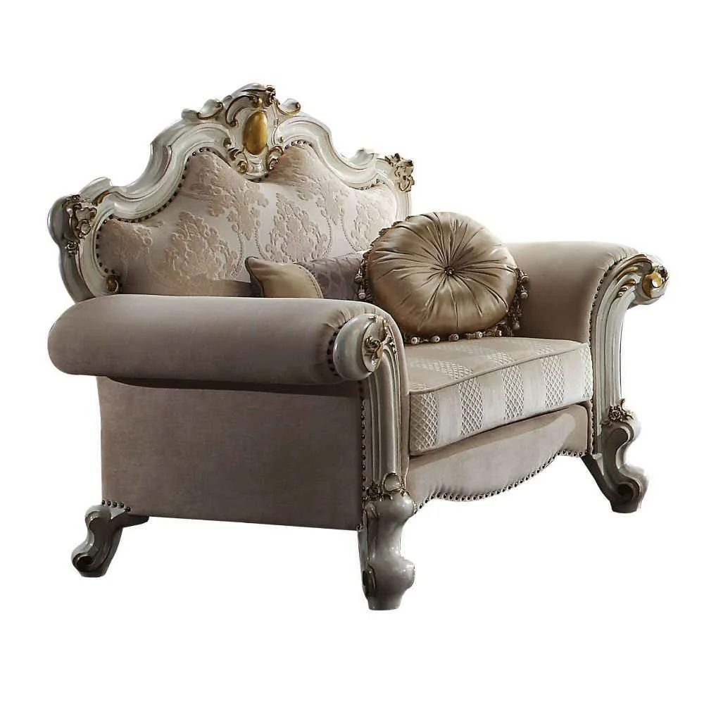 Efficient Picardy – Chair With 2 Pillows – Fabric amp Antique Pearl Versatile
