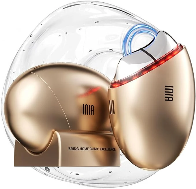 Verified INIA 7-in-1 Red Light Therapy for Face and Neck Gua Sha Facial Massager Tool Classic