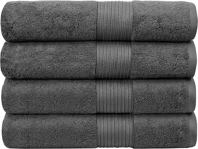 Contemporary Luxury Oversized Bath Towels 650 GSM Soft Highly Absorbent Quick Dry Functional