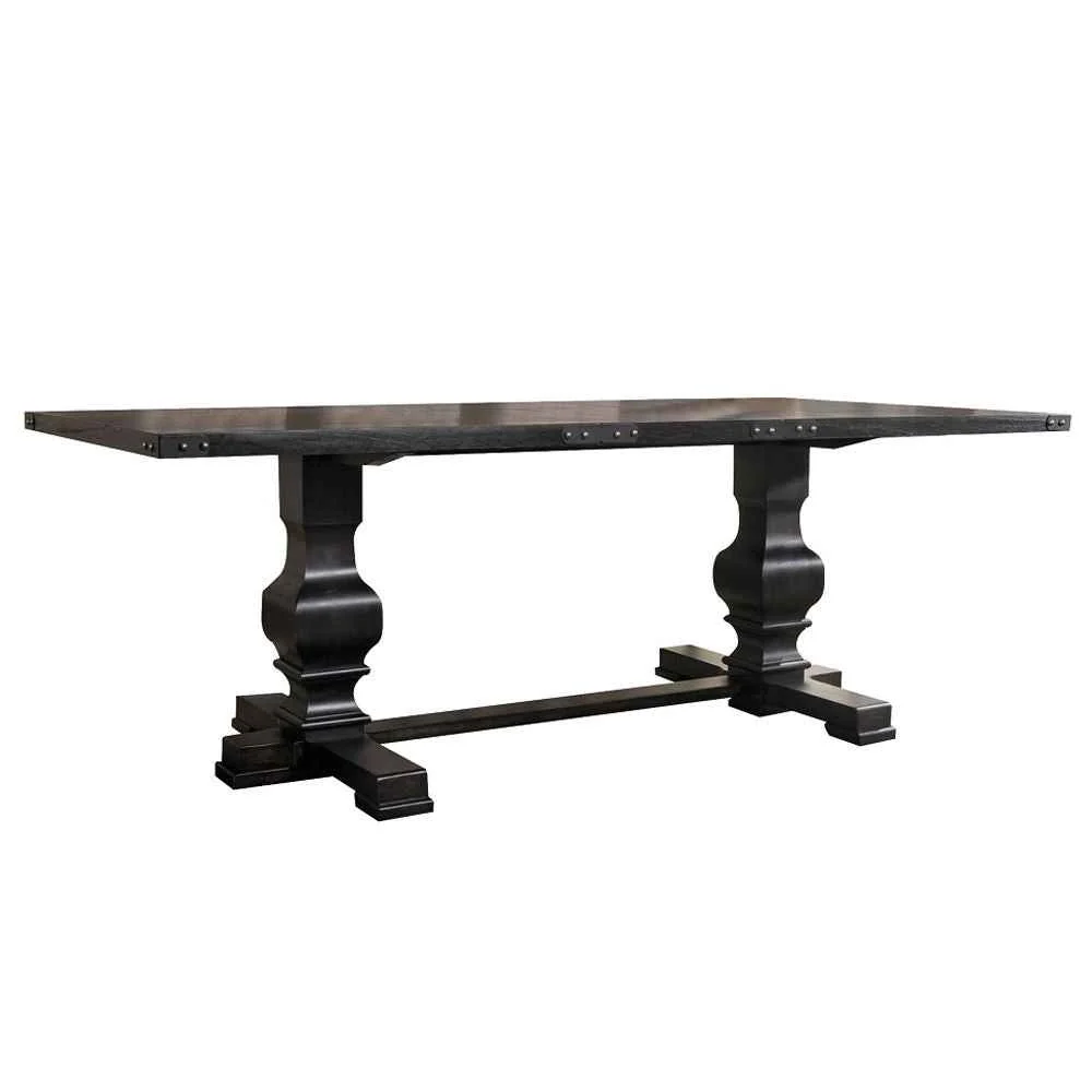 Excellent Morland – Dining Table – Vintage Black Elite
