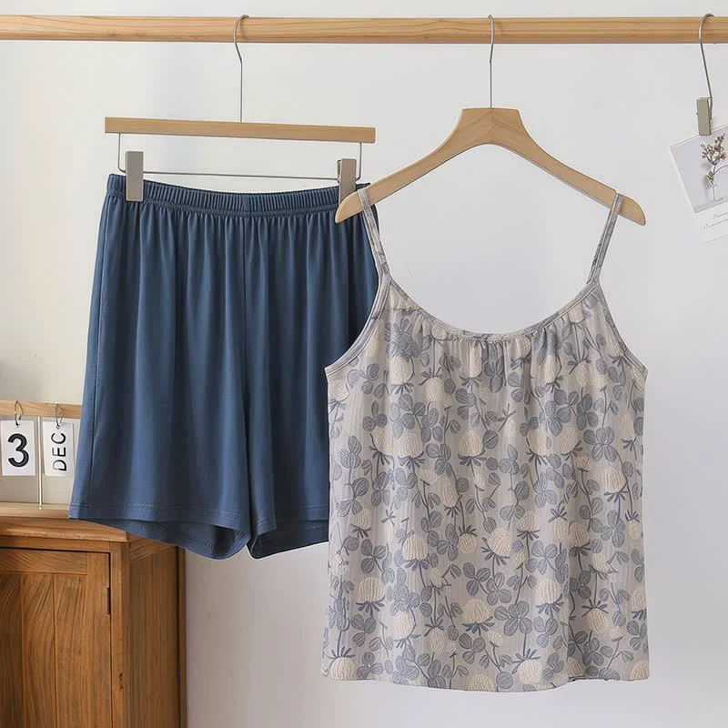 Specialty Ownkoti Vintage Floral Modal Cami Pajama Set Selected