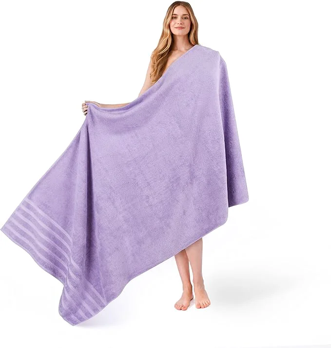 Natural American Soft Linen 35×70 Jumbo Large Bath Towel 600 GSM Cotton Turkish Proven
