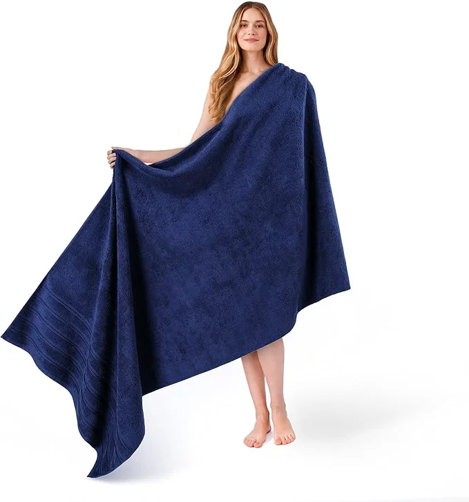 Superior American Soft Linen 35×70 Jumbo Large Bath Towel 600 GSM Cotton Turkish Specialty