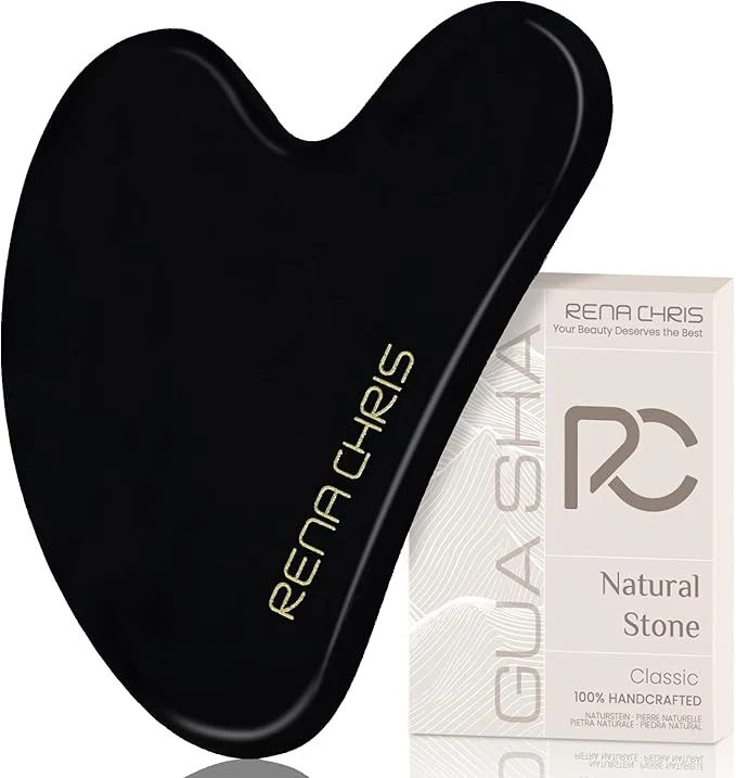 Eco-Friendly Rena Chris Gua Sha Facial Tools Natural Obsidian Guasha Tool World-Class