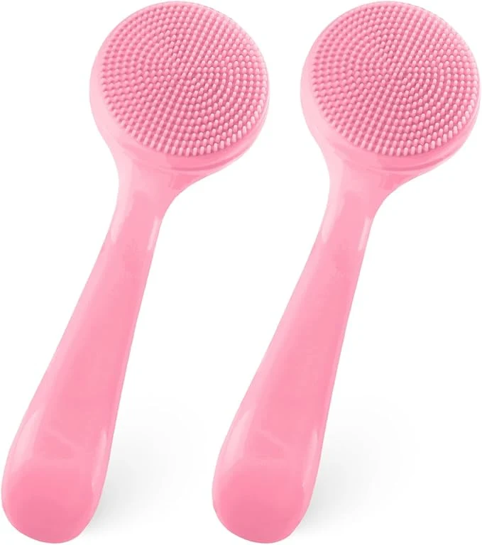 Versatile 2Pack Silicone Face Brush Manual Face Scrub Brush Soft Facial Brushes Quality
