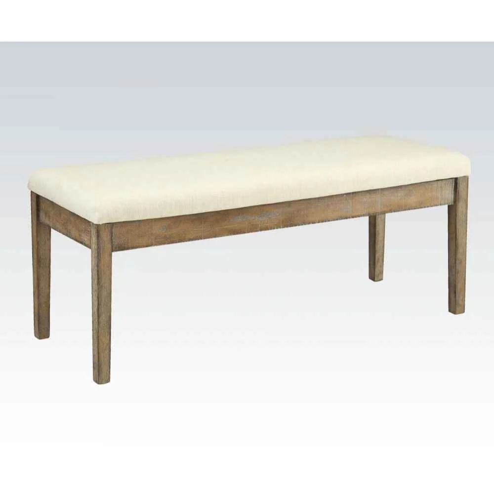 High-Performance Claudia – Bench – Beige Linen amp Salvage Brown Consistent