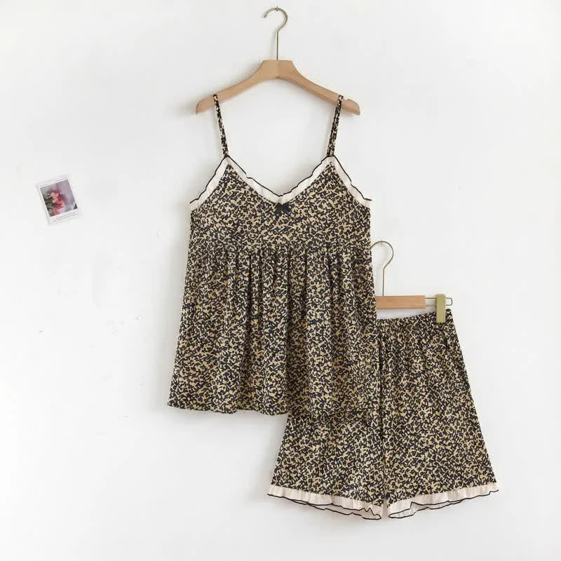 Genuine Ownkoti Printed Modal Cami Shorts Pajama Set High-Performance