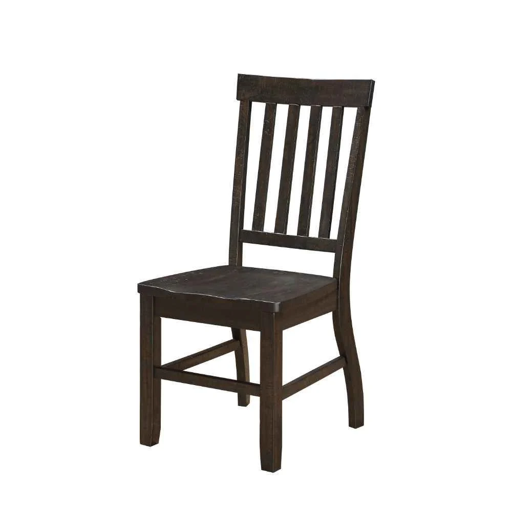 Dependable Maisha – Side Chair Set of 2 – Rustic Walnut Modern