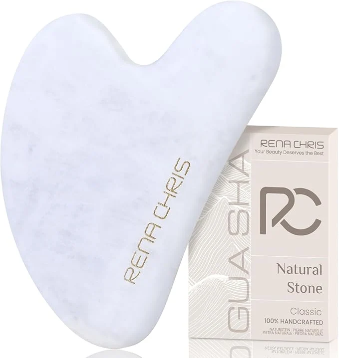 Luxury Rena Chris Gua Sha Facial Tools Natural Jade Stone Guasha Tool Relaxed