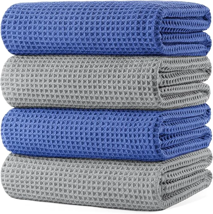 Certified POLYTE 430 GSM Microfiber Oversize Quick Dry Lint Bath Towel 60 x 30 in Breathable