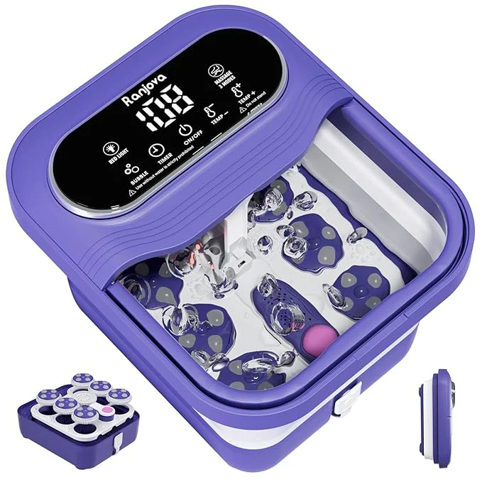 High-End Ranjova Foot Spa Electric Rotary Massage Collapsible Foot Bath Superior