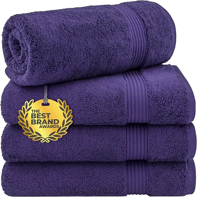 Traditional Cotton Paradise 4 Piece Turkish Bath Towels Outstanding