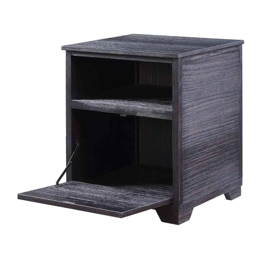 Proven Kamilia – End Table – Antique Black Organic