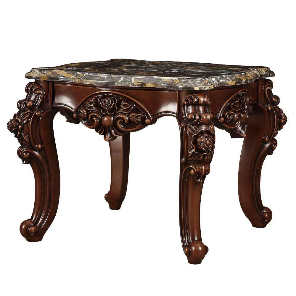Exceptional Forsythia – End Table – Marble Top amp Walnut Eco-Friendly