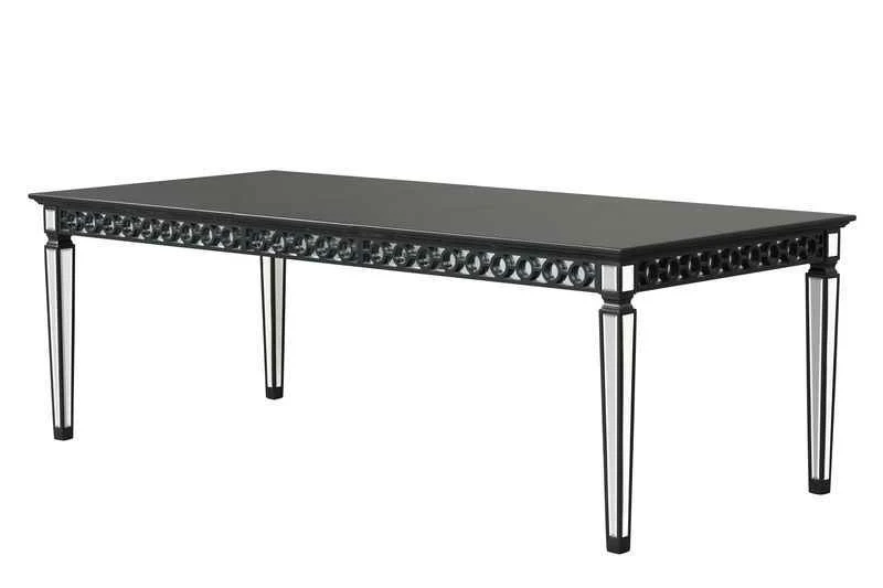 Responsible Varian II – Dining Table – Mirrored amp Black Fine Crafted