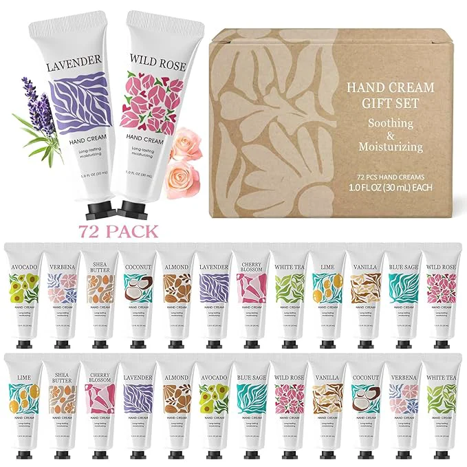 Healthy 72 Pack Hand Cream Bulk for Women Mothers Day Gifts Bulk Hand Lotion Travel Enhanced