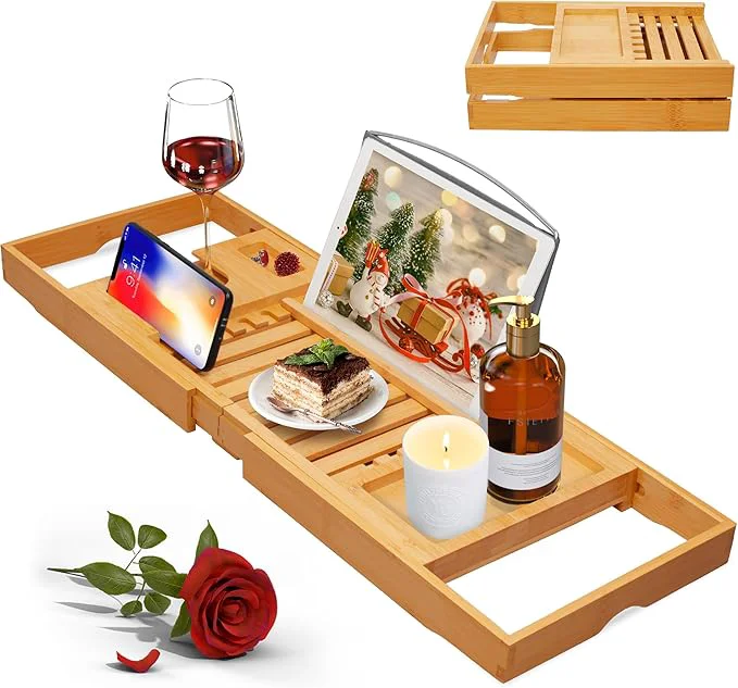 Effective Artmalle Luxury Bathtub Caddy Tray Enhanced