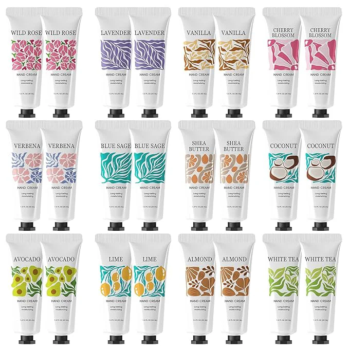 Healthy 24 Pack Hand Cream Gifts Set for Women Mothers Day Gifts Bulk Hand Cream Safe