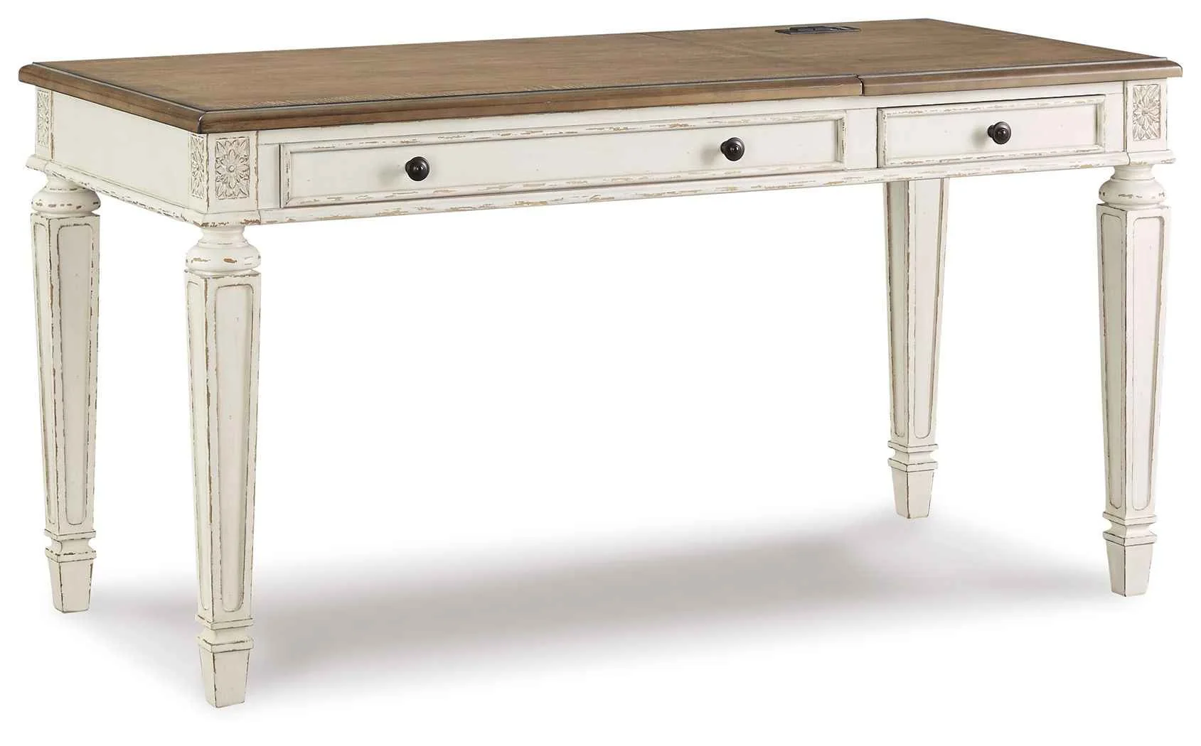Superior yn – Home Office Lift Top Desk – White Brown Casual