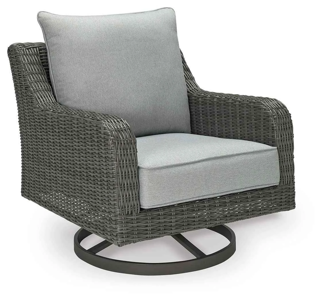High-Quality Elite Park – Swivel Lounge w Cushion – Gray Genuine