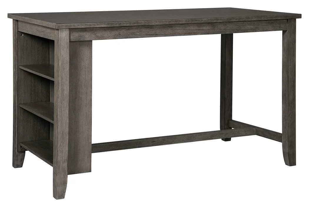 Classic Caitbrook – Rectangular Dining Room Counter Table – Gray Durable