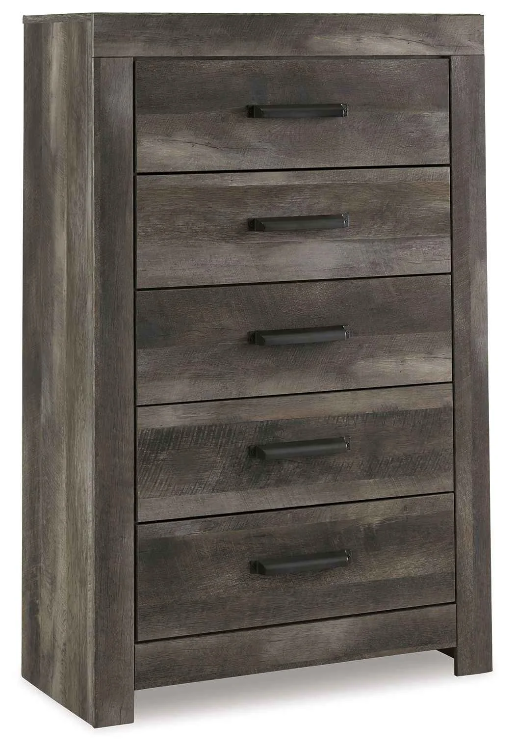 Stylish Wynnlow – Five Drawer Chest – Gray Modern