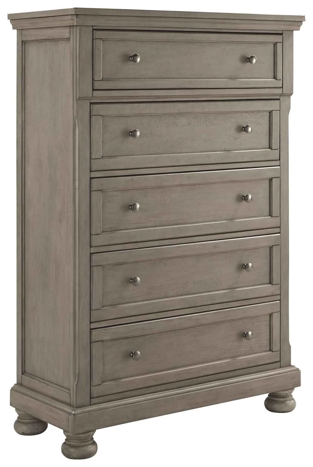 Pure Lettner – Five Drawer Chest – 2-handles – Light Gray Green