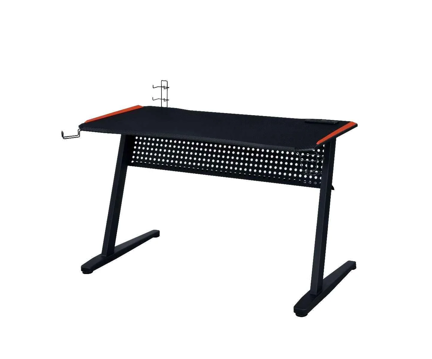 Certified Dragi – Gaming Desk With USB – Black amp Red Premium Material