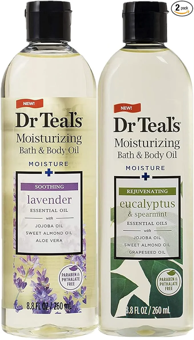 Refined Dr. Teals Bath Body Oil Variety Gift Set Optimized