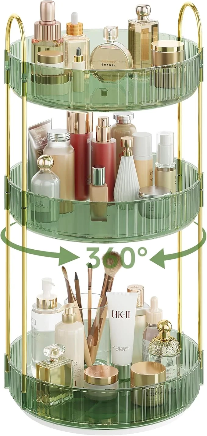 Minimalist Rotating Makeup Organizer Countertop Skincare Organizers Spinning Perfume Top-Quality
