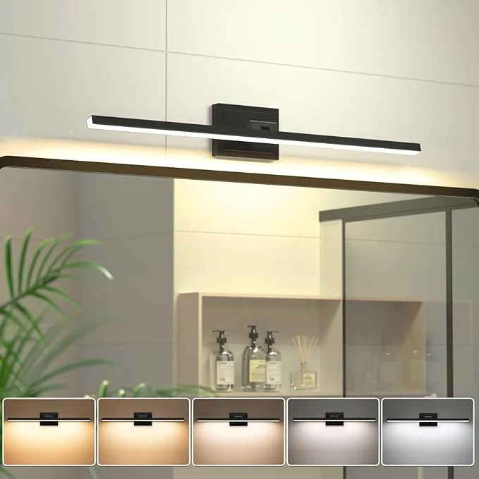Secure VOLISUN Modern Bathroom Vanity Light 31.5 inch 18W Dimmable 5CCT Led Bathroom Effective