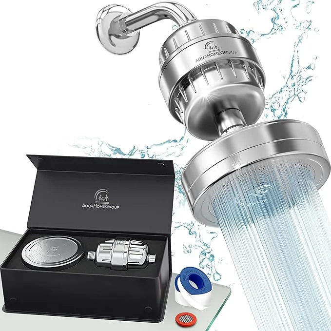 Recyclable AquaHomeGroup High Pressure Filtered Shower Head High-Grade