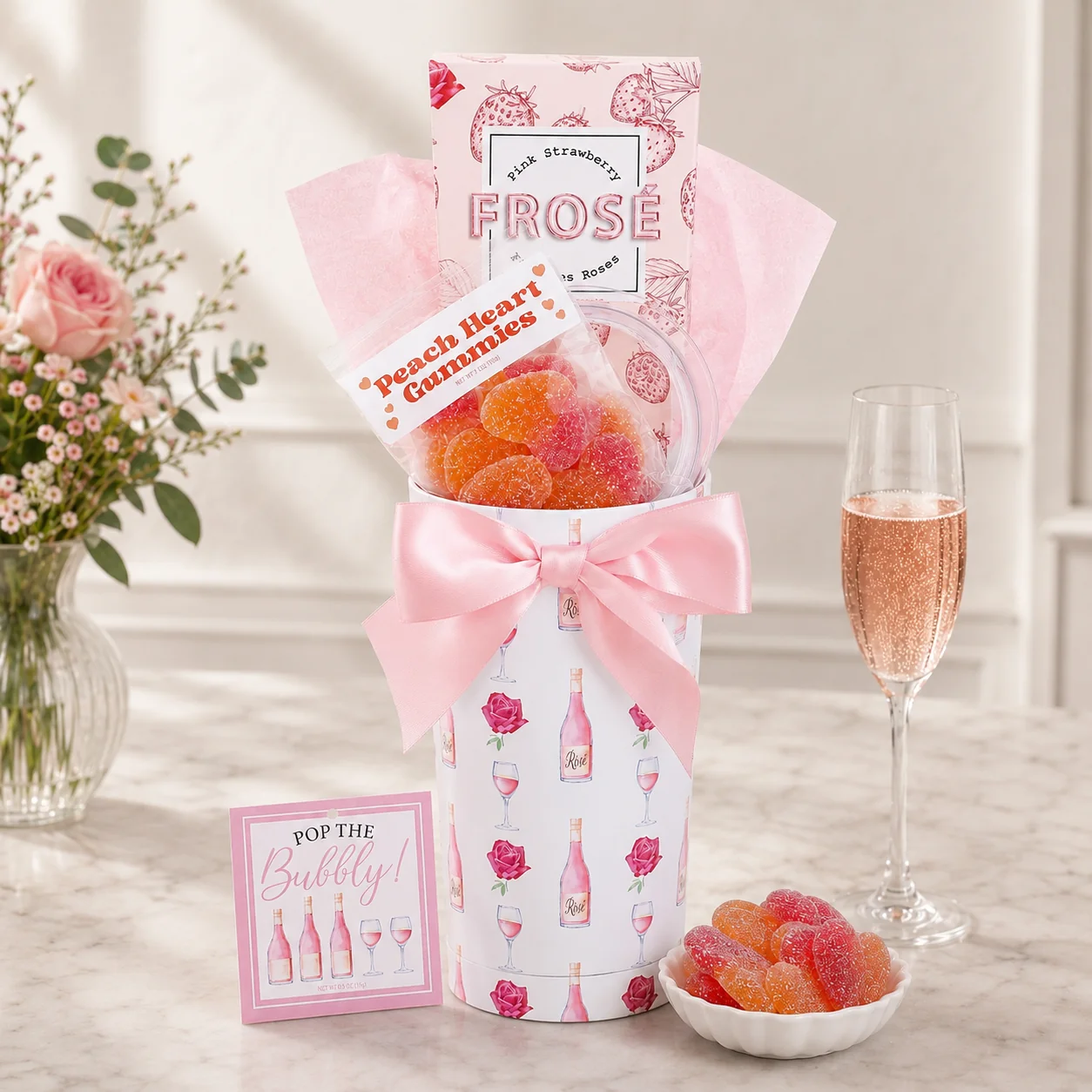 Stylish Pop the Bubbly Tumbler Gift Long-Lasting