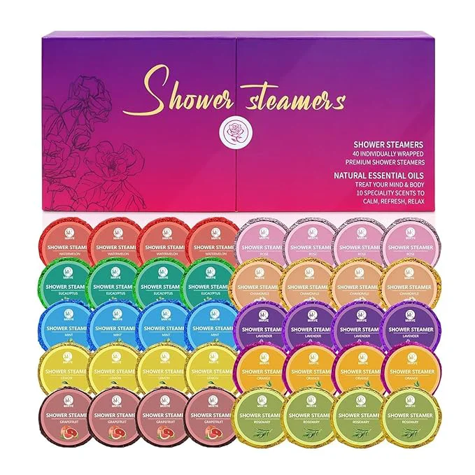 Verified 40 PCS Shower Steamers Aromatherapy Casual