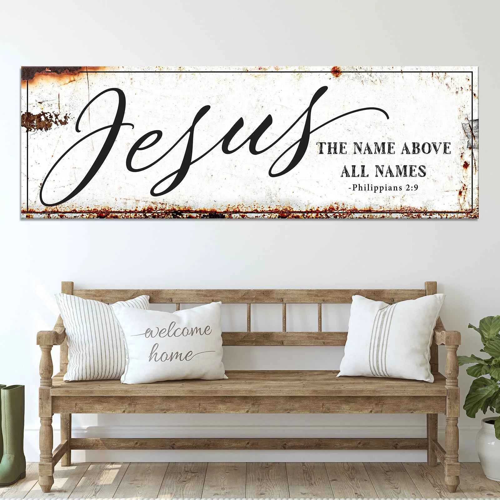 Sophisticated Jesus The Name Above All Names – Philippians 2 9 Faith Sign Original