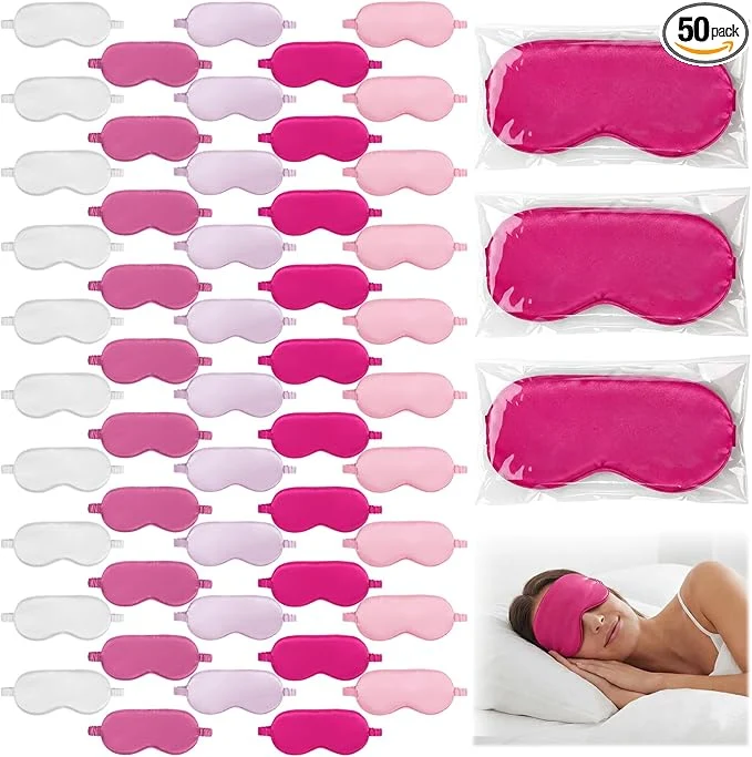 Effective Cutecrop 50 Pcs Silk Sleep Mask Blackout Smart