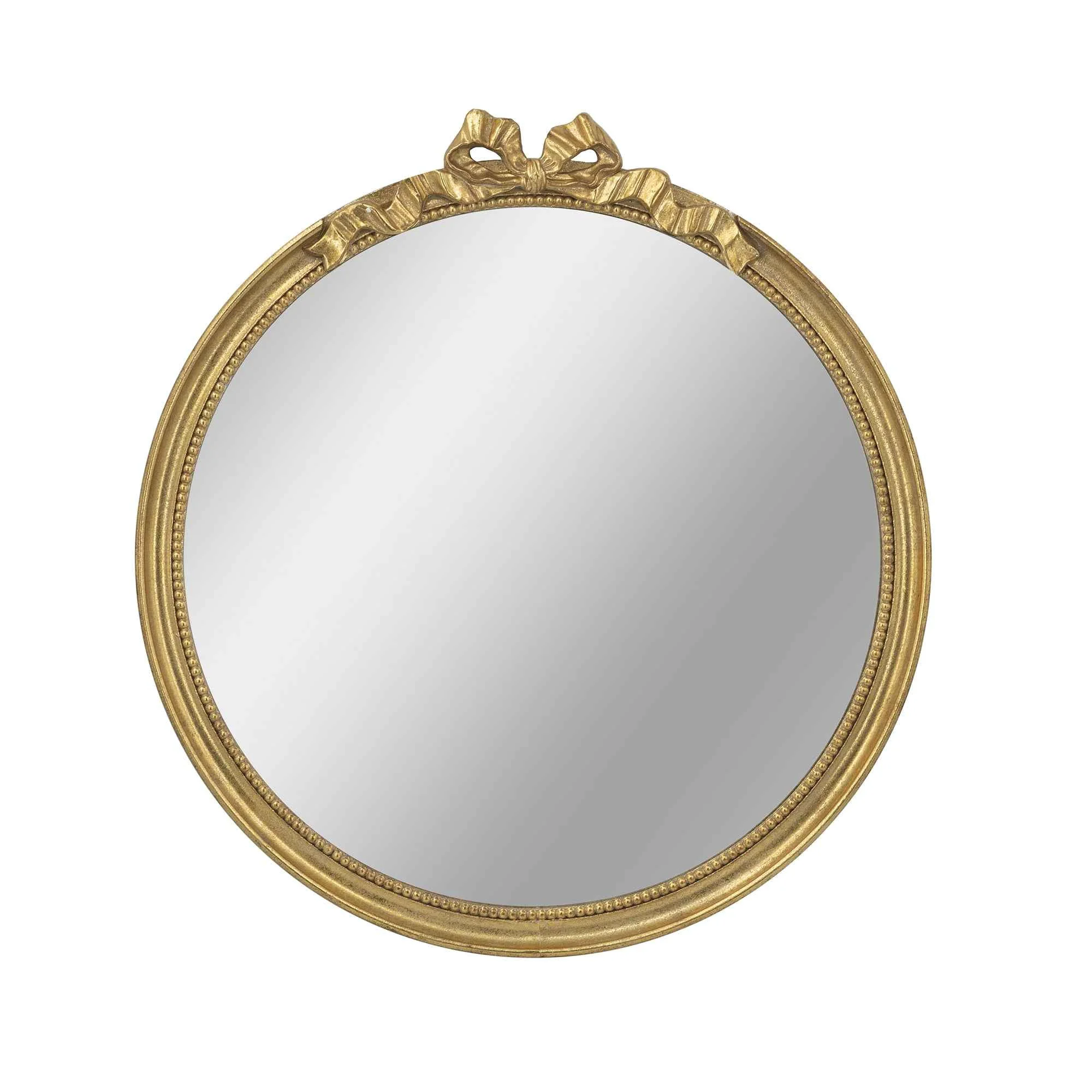Natural 30 39 x 32.1 39 Round Decorative Wood Frame Wall Mirror Advanced